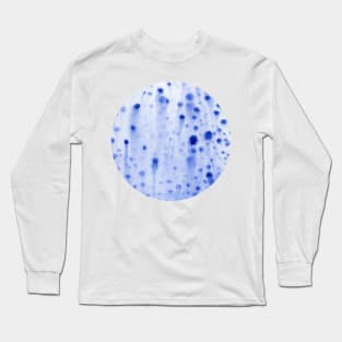 Blue rising bubbles (circle) Long Sleeve T-Shirt